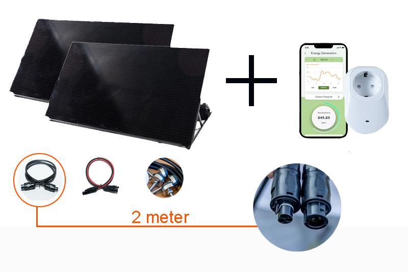 Solarpad 760WP Dual | Solar panel-micro inverter-pedestal assembled | 4 water weight bags for free