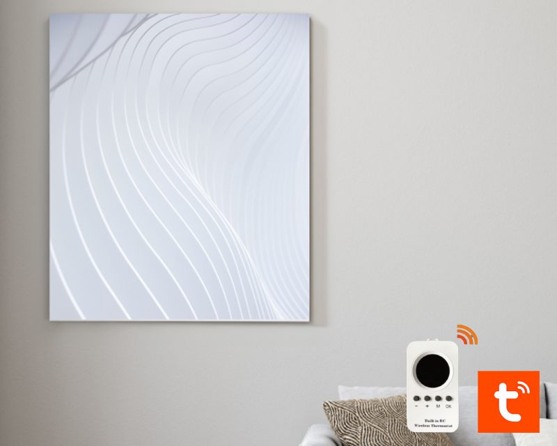 Infrared heating panel 580W | with image printing | Frameless