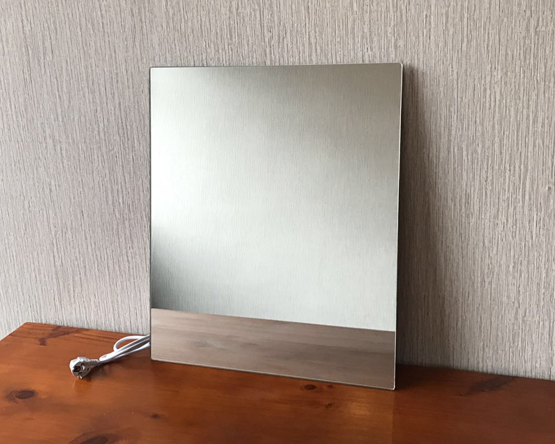 Infrared mirror heating panel 300W | Tempered safety mirror heater | rectagel